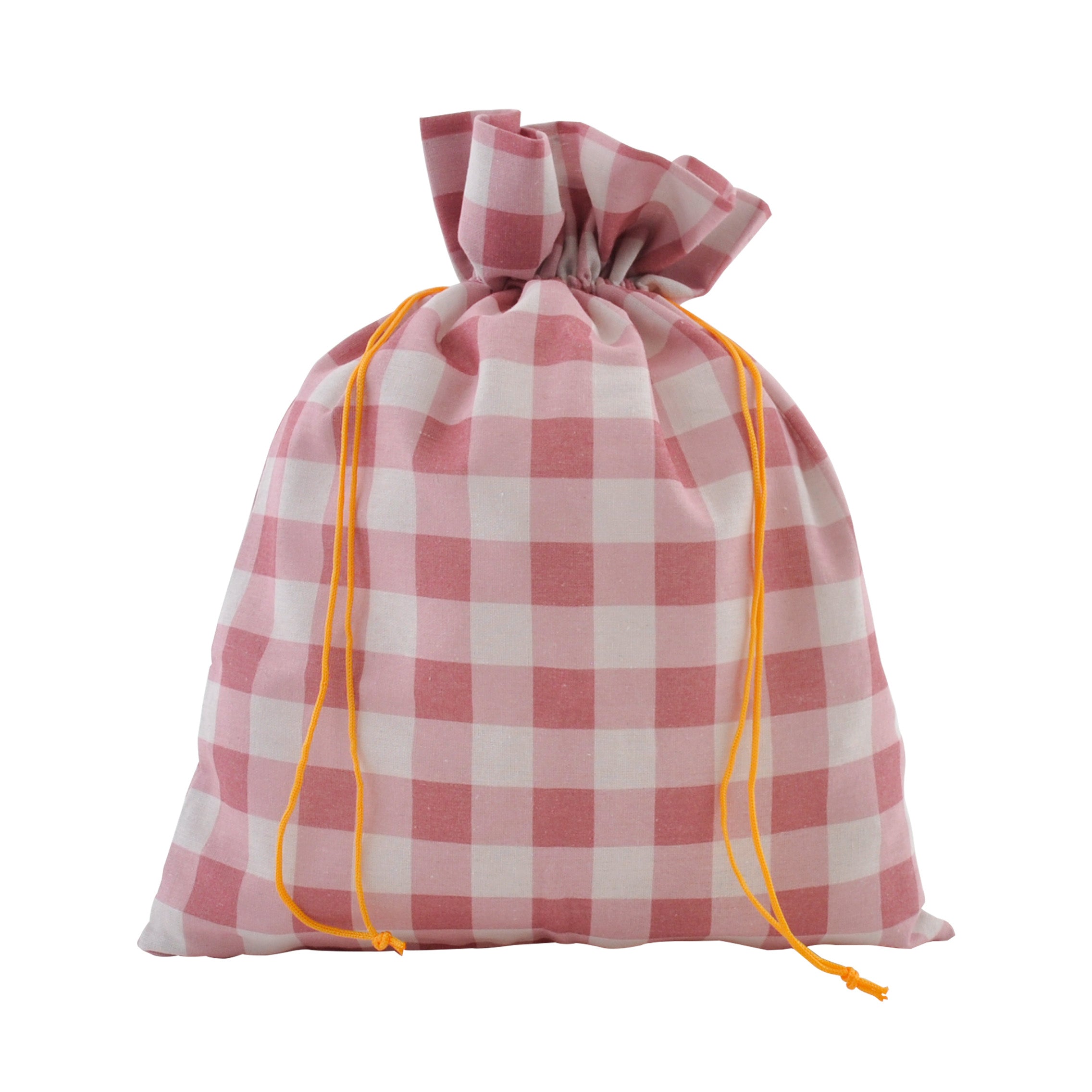 Christmas 23 Lge Fabric Gift Bag - Cherry Gingham